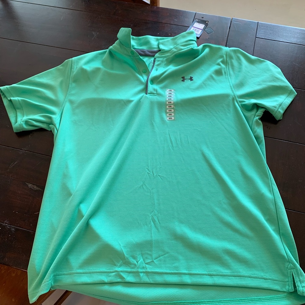 Under Armour Men's Polo Shirt - Mint Green
